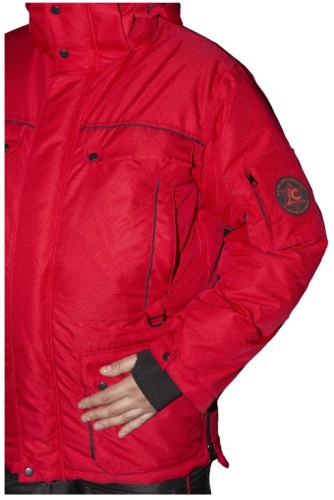 Зимний костюм для рыбалки Canadian Camper Snow Lake Pro цвет Black/Red (3XL) фото 4